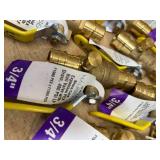 Heavy Duty Brass Full Port PEX Ball Valve with Drain, with 3/4 in. Expansion PEX Connection (lot of 16)