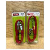 Uriah Products Battery Mounting & Installation Parts for Battery, Red 25 Inch (lot of 2)