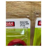 Uriah Products Battery Mounting & Installation Parts for Battery, Red 25 Inch (lot of 2)