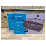 Homedics Vibration Foot Massager with Soothing Heat, Gray (lot of 2)