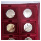 1996 Nascar Trucks & Drivers Coin Set(18 Tracks/6 Drivers)