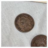 5-Indian Head Pennies