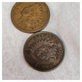 5-Indian Head Pennies