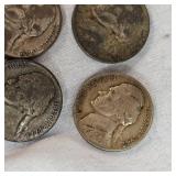 5-Silver Jefferson 5c