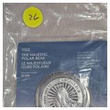 2022 Magestic Polar Bear 1oz, .999