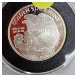 Goldon State Mint 2oz, .999 Walking Round
