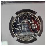 1957 Franklin 50c NGC PF64