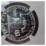 1957 Franklin 50c NGC PF64