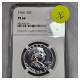 1960 Franklin 50c NGC PF66