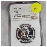 1960 Franklin 50c NGC PF67