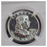 1960 Franklin 50c NGC PF67