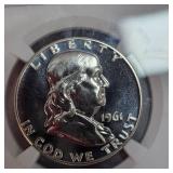 1961 Franklin 50c NGC PF66