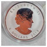 2018 Canada $5 Maple Leaf 1oz, .999