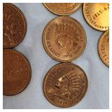 (10)1776-1976 Bicentennial Copper Indian Head 1c, Sobeigners, BU