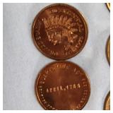 (10)1776-1976 Bicentennial Copper Indian Head 1c, Sobeigners, BU