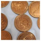 (10)1776-1976 Bicentennial Copper Indian Head 1c, Sobeigners, BU