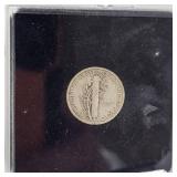 4-Mercury Dimes 10c