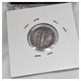 4-Mercury Dimes 10c