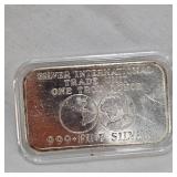 1oz .999 Silver Ingot