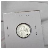 6-Silver Roosevelt 10c