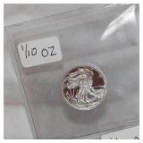 (2) 1/10 Troy oz and (1)1/4 Oz Silver Rounds