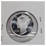 (2) 1/10 Troy oz and (1)1/4 Oz Silver Rounds