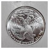 (2) 1/10 Troy oz and (1)1/4 Oz Silver Rounds