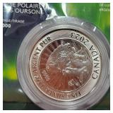2023 Majestic Polar Bear 1oz, .999