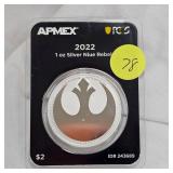 APMEX 2022 Niue Rebels 1 oz