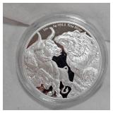 2021 $5 Canadian Bull/Bear Round, 1oz