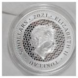 2021 $5 Canadian Bull/Bear Round, 1oz