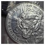 2021 Laos 1oz Silver Tiger