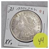 1921 Morgan $1 XF+