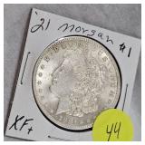 1921 Morgan $1 XF+