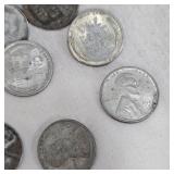 10-Lincoln Steel Wheat 1c