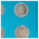 1859-1864 Complete Set Indian Head Penny
