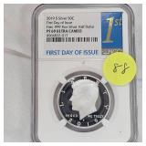 2019 S Silver 1st Day Issue Kennedy 50c NGC PF69 Ultra Cameo