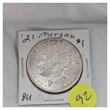 1921 Morgan $1 BU