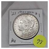1921 Morgan $1 BU