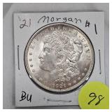1921 Morgan $1 BU