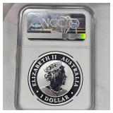 2021 P Australia S $1 Koala NGC MS69, 1st Release
