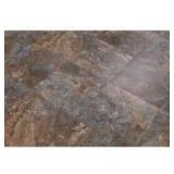 27 Boxes of TrafficMaster Dark Grey Slate 3 mil x 12 in. W x 12 in. L Peel and Stick Water Resistant Vinyl Tile Flooring 30 Sq. Ft.  Customer Returns See Pictures