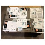 12 Boxes of TrafficMaster Natural Wood Parquet 3 MIL x 12 in. W x 12 in. L Peel and Stick Water Resistant Vinyl Tile Flooring 30 Sq. Ft.Customer Returns See Pictures