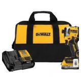 DEWALT ATOMIC 20V MAX Lithium-Ion Cordless 1/4 in. Brushless Impact Driver Kit, 5 Ah Battery, Charger, and Bag  Customer Returns See Pictures