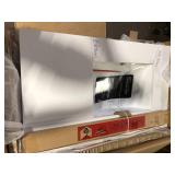 Home Decorators Collection Bellington 36 in. Single Sink Almond Toffee Bath Vanity with White Engineered Stone Top (Assembled) Granite Broken Customer Returns See Pictures