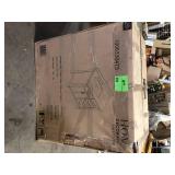 Home Decorators Collection Bellington 36 in. Single Sink Almond Toffee Bath Vanity with White Engineered Stone Top (Assembled) Granite Broken Customer Returns See Pictures