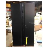 Black Husky Cabinet combo tall cabinet  Damaged  Customer Returns See Pictures