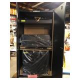 Black Husky Cabinet combo tall cabinet  Damaged  Customer Returns See Pictures