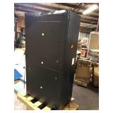 Black Husky Cabinet combo tall cabinet  Damaged  Customer Returns See Pictures