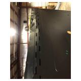 Black Husky Cabinet combo tall cabinet  Damaged  Customer Returns See Pictures